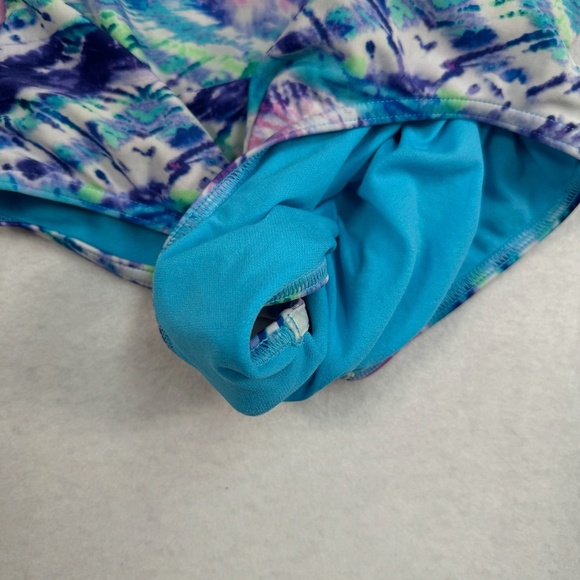 Speedo Multi Colored Swimsuit Girls Size XL Racer Back - Picture 9 of 10